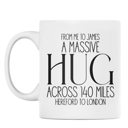 A Massive Hug Personalised Mug