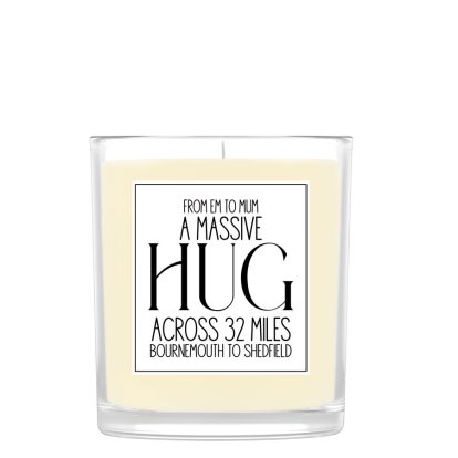 A Massive Hug Personalised Scented Candle