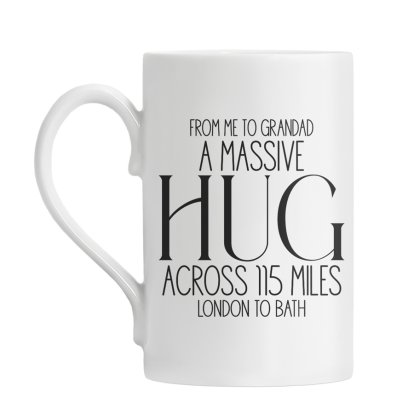 A Massive Hug Personalised Windsor Mug
