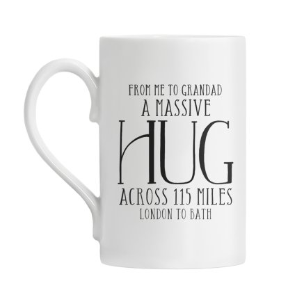 A Massive Hug Personalised Windsor Mug
