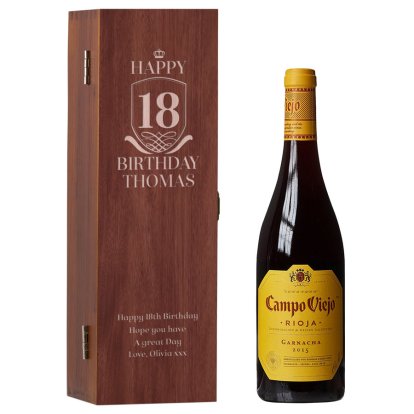 Birthday Personalised Box & Campo Viejo Rioja