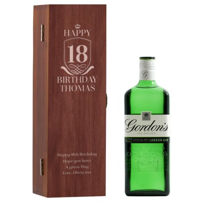 Birthday Personalised Box & Gordon's Gin