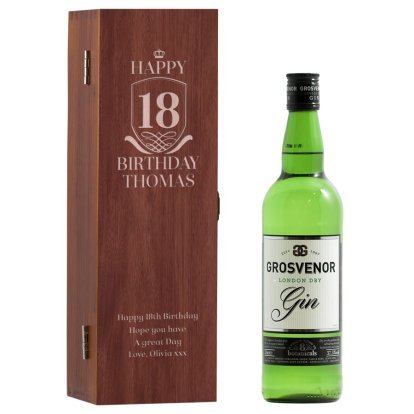 Birthday Personalised Box & Grosvenor Gin