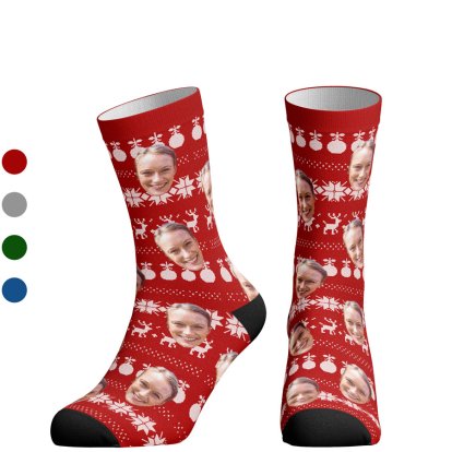 Christmas Personalised Socks - Photo Upload