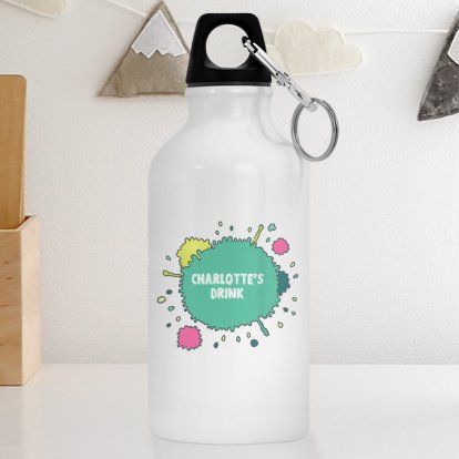 Colourful Spalsh Personalised Drinks Bottle