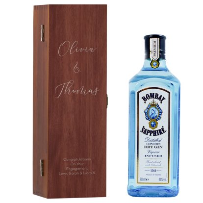 Congratulations Personalised Box & Bombay Gin