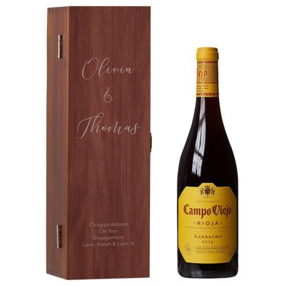 Congratulations Personalised Box & Campo Viejo Rioja