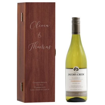 Congratulations Personalised Box & Jacob's Creek Chardonnay