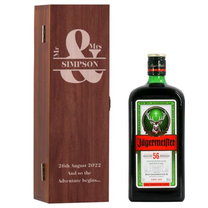 Couples Personalised Box & Jagermeister