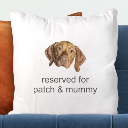 Create Your Own Dog Photo Cushion Cover & Text 