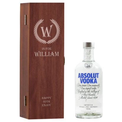 Crest Personalised Box & Absolut Vodka