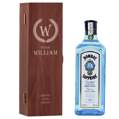 Crest Personalised Box & Bombay Gin
