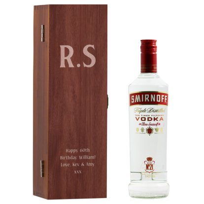 Crest Personalised Box & Smirnoff Vodka