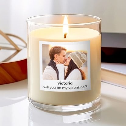 Custom Photo & Any Text Scented Candle
