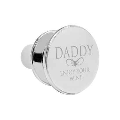Daddy's Personalised Wine Bottle Stopper