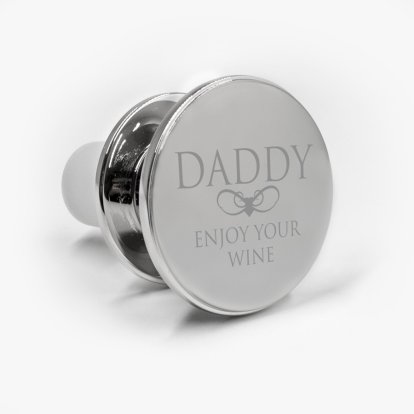 Daddy's Personalised Wine Bottle Stopper