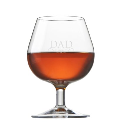 Dad's Personalised Brandy Glass