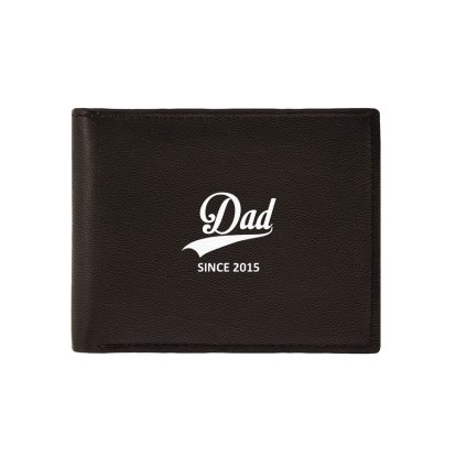 Dad's Personalised Brown Leather Wallet