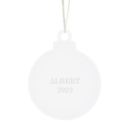 Engraved Name Bauble