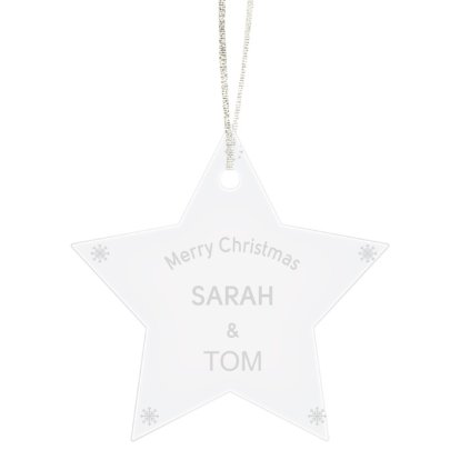 Engraved Star Couple Decoration