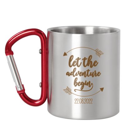 Engraved Adventure Carabiner Mug
