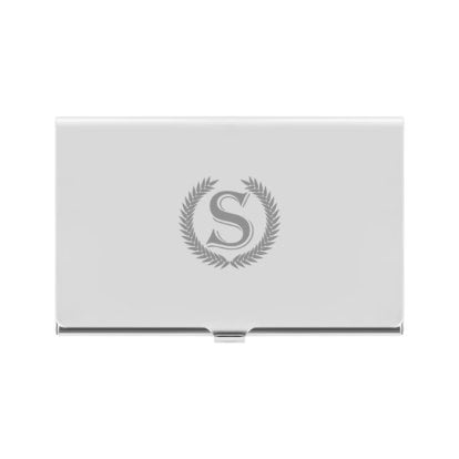 Engraved Business Card Case - Initial