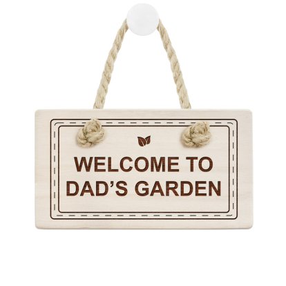 Engraved Father's Day Wooden Sign