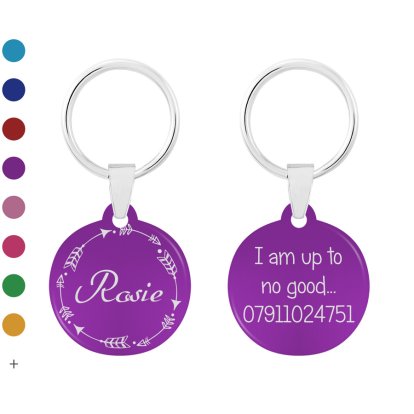 Engraved Metal Collar Tag for Pets