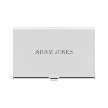 Engraved Name Business Card Case