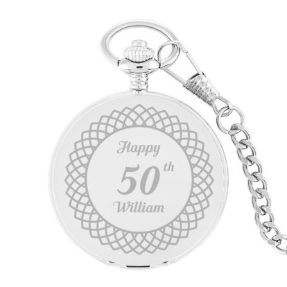 Engraved Pocket Watch - Birthday Years