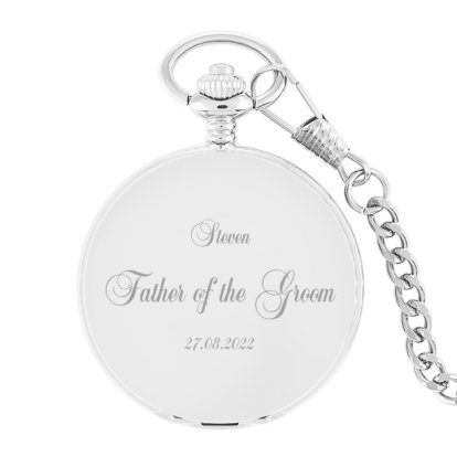 Engraved Pocket Watch - Classic Father of the Groom
