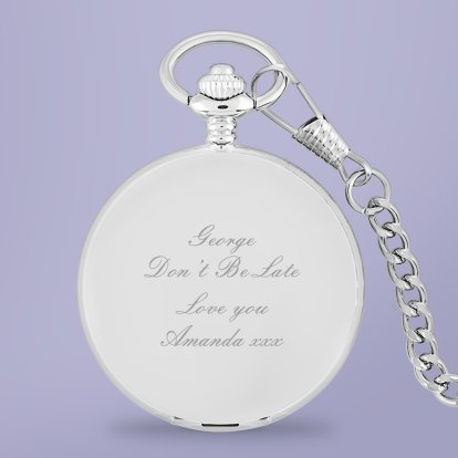 Engraved Pocket Watch - Don't Be Late