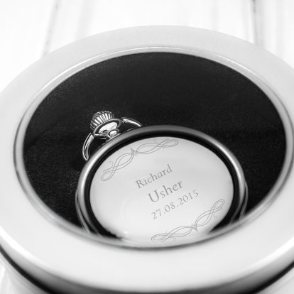 Engraved Pocket Watch - Usher Swirl