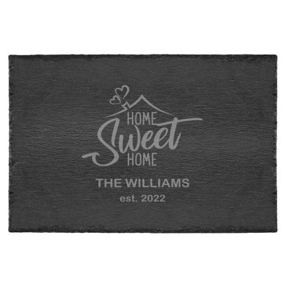 Engraved Slate Placemats - Home Sweet Home