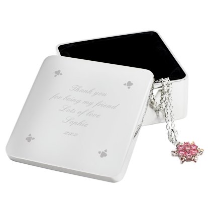 Engraved Square Jewellery Box - Best Friend