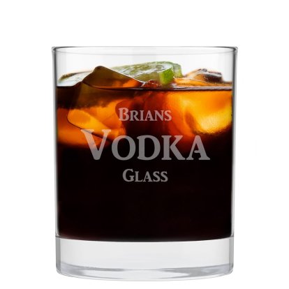 Engraved Vodka Glass