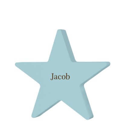 Personalised Wooden Blue Star Name Keepsake