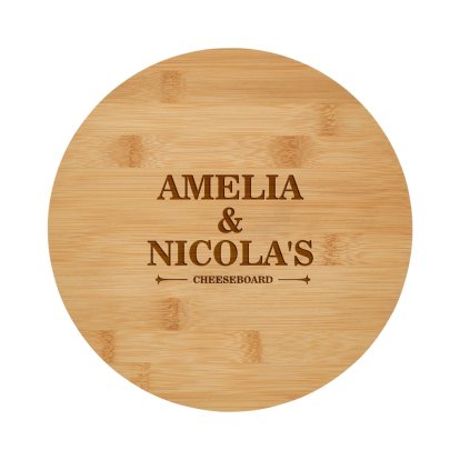 Engraved Wooden Board - Couples Cheeseboard
