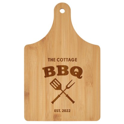 Engraved Wooden Paddle Board - BBQ Tools