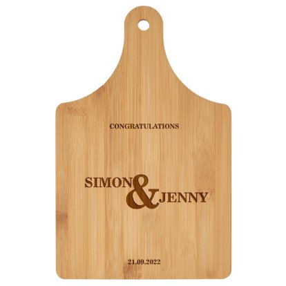 Engraved Wooden Paddle Message Bamboo Board