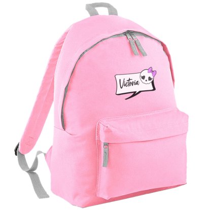 Funky Skull Personalised Pink Backpack 