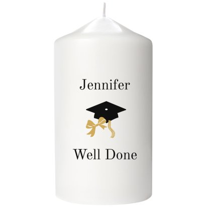 Personalised Graduation Candle
