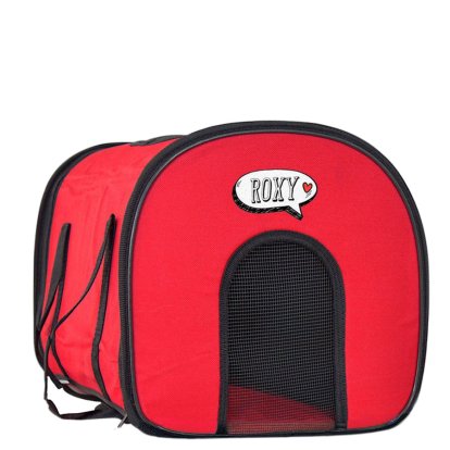 Heart Design Personalised Red Pet Carry Bag