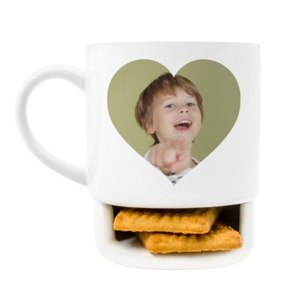 Heart Photo Cookie Mug
