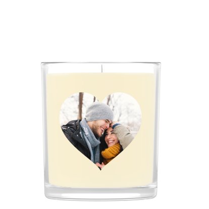 Heart Photo Scented Candle