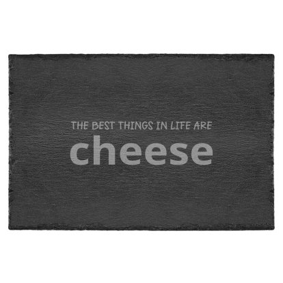 Just Cheese Engraved Large Slate Cheese Board