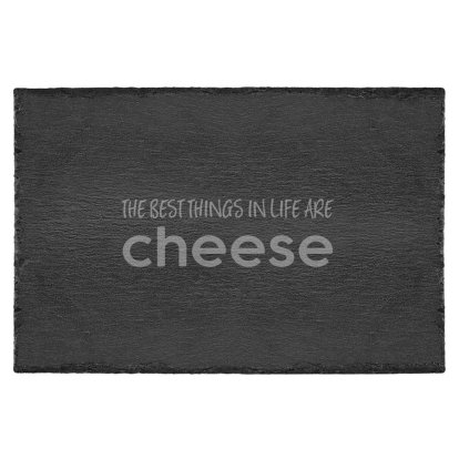 Just Cheese Engraved Large Slate Cheese Board