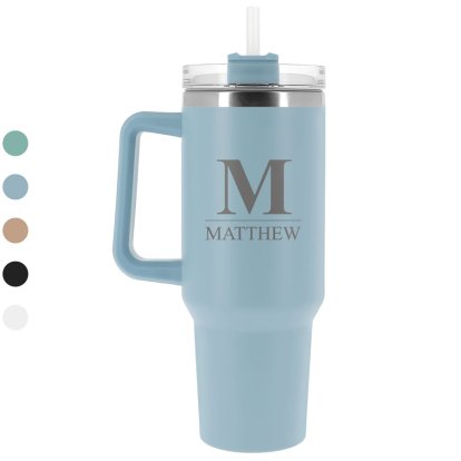 Large 40oz / 1.18L Personalised Insulated Tumbler Straw Cup
