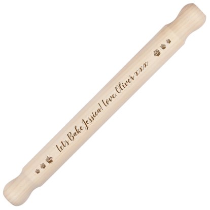 Let's Bake Personalised Large Rolling Pin