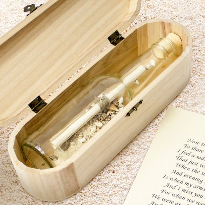 Message in a Bottle with Wooden Box Photo 4
